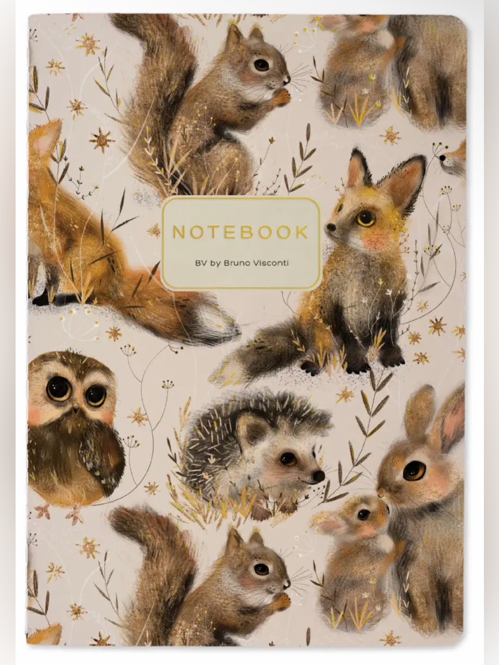 3 for $15 Bruno Visconti Soft Touch Little Woodland Friends Journal A5 NEW - Picture 6 of 6